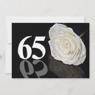 Birthday party invitation 65 years old