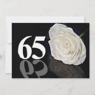 Birthday party invitation 65 years old