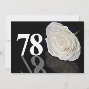 Birthday party invitation 78 years old