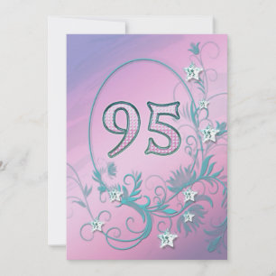 Birthday party invitation 95 years old
