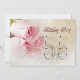 Birthday party invitation for 55 years