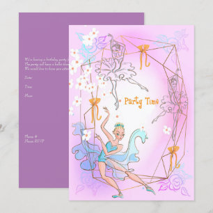 Birthday Party Invitation for 5 Year Old Daughter