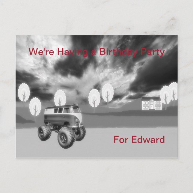 Birthday Party Invitation for 70 yr Old Male (Front)