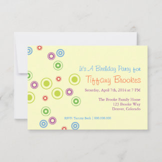 Birthday Party Invitation | Going In Circles |iv