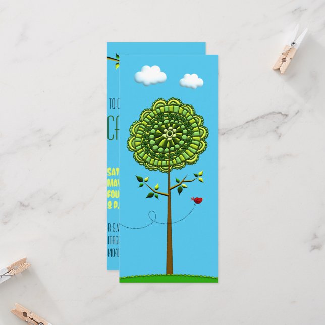 Birthday Party Invitation Template (Front/Back In Situ)