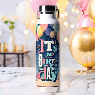 Birthday Party Invitation Water Bottle