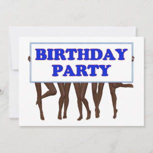 Birthday party Invitation withlegs