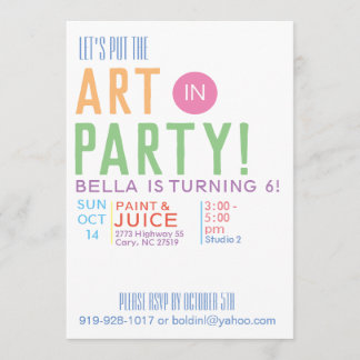 Birthday Party invitations