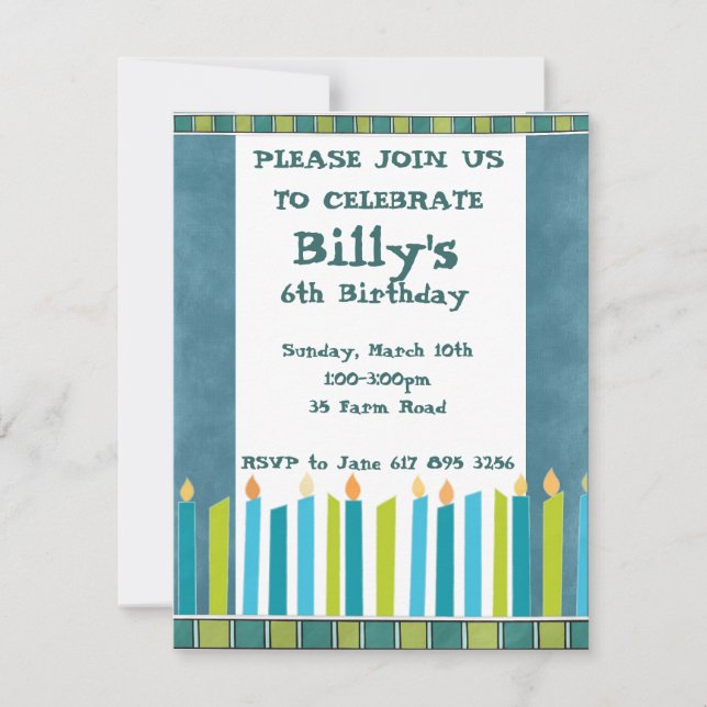 Birthday Party Invite (Front)