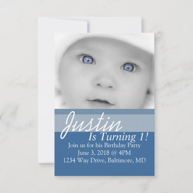 Birthday Party Invite | B-Day |bl (Front)