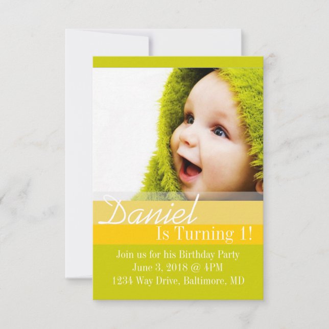 Birthday Party Invite | B-Day II |gryl (Front)