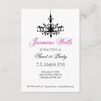 Birthday Party Invite | Chandelier |whp