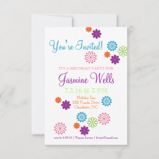 Birthday Party Invite | Colours of Fun Colourful