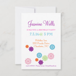 Birthday Party Invite | Colours of Fun II