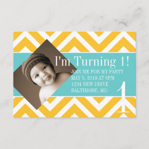 Birthday Party Invite   Turning  chevyel