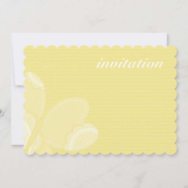 BIRTHDAY PARTY INVITES :: flutterby butterfly 2L (Front)
