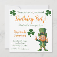 Birthday Party-Leprechaun