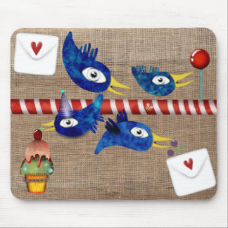 Birthday Party lolly pop cake cupcake cherry Mouse Mat