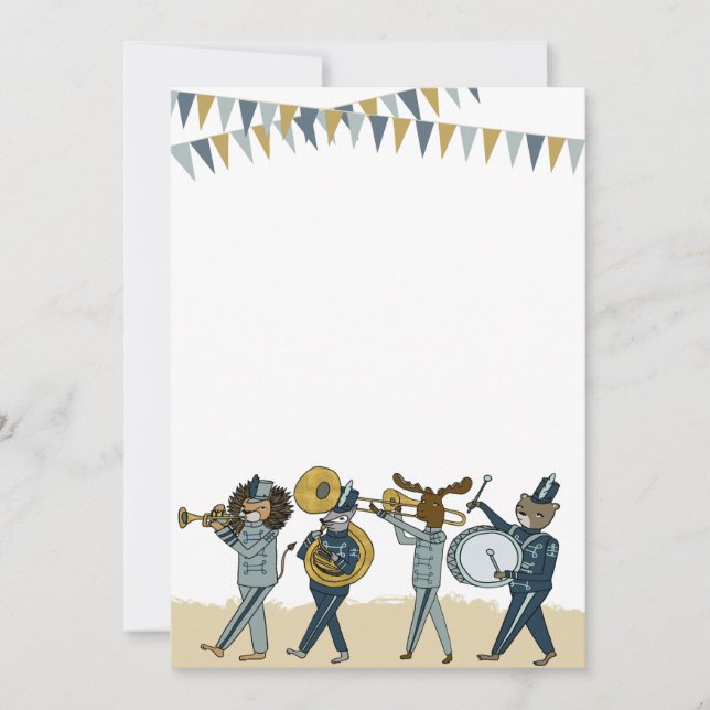 Birthday Party Marching Band Invitation (Front)