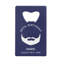 Birthday party navy blue white beard men guys