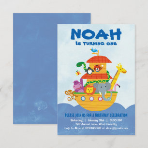 Birthday Party - Noah's Ark invitation