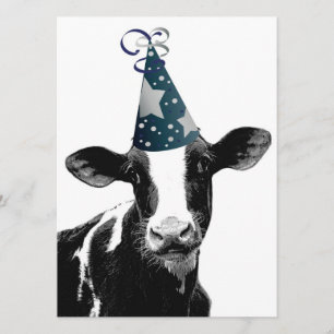 Birthday Party or Baby Shower Party Cow! Invitation