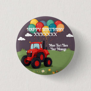 Birthday Party Personalised 3 Cm Round Badge