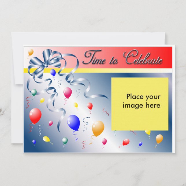 Birthday Party Personalised Invitation (Front)