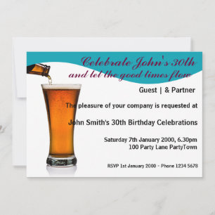 Birthday Party Personalised Invitation