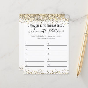 Birthday Party Photo Age Guessing Game