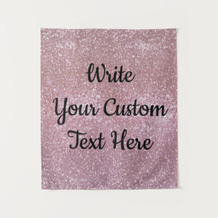 Birthday Party Photo Booth Backdrop Rose Gold Glam Tapestry