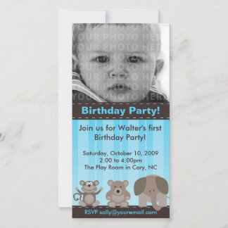 Birthday Party Photo Card