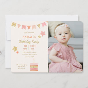Birthday Party Photo Invitation