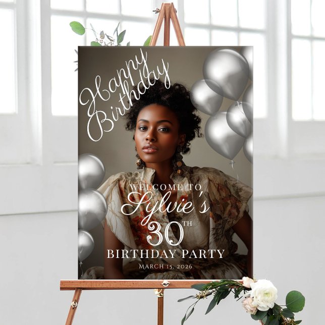 Birthday party photo welcome poster (Creator Uploaded)