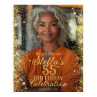 Birthday party photo welcome sign