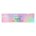 Birthday party pink purple glitter holographic