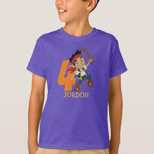 Birthday Party Pirate 4th Name T-Shirt