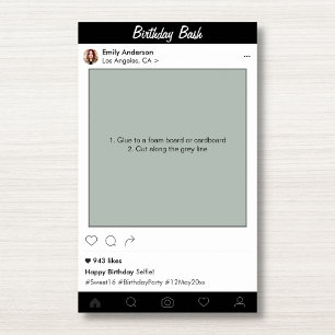 Birthday Party Prop Photo Booth Frame Decoration