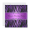 Birthday Party Purple Black Zebra Diamond