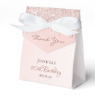 Birthday Party rose gold thank you