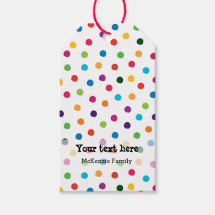 Birthday party sets gift tags