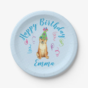 Birthday Party Shiba Inu Paper Plate