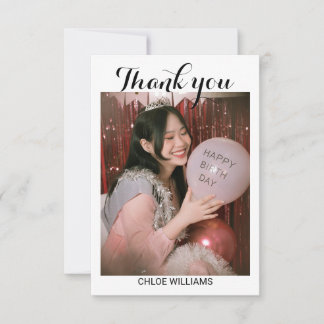 Birthday party Thank You Card