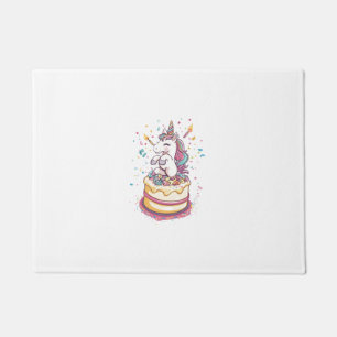 Birthday Party Unicorn (1) Doormat