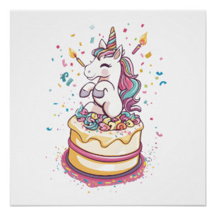 Birthday Party Unicorn (1) Poster
