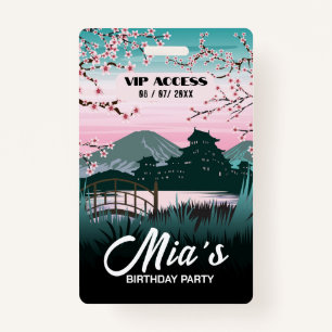 Birthday Party VIP Access Badge ID Badge