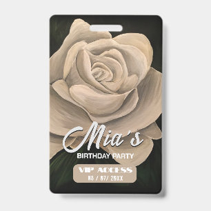 Birthday Party VIP Access Badge ID Badge