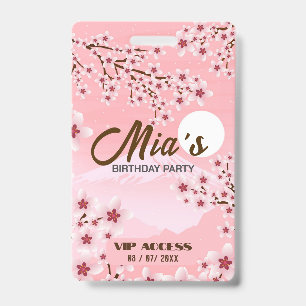 Birthday Party VIP Access Badge ID Badge