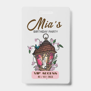Birthday Party VIP Access Badge ID Badge