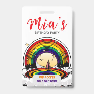 Birthday Party VIP Access Badge ID Badge